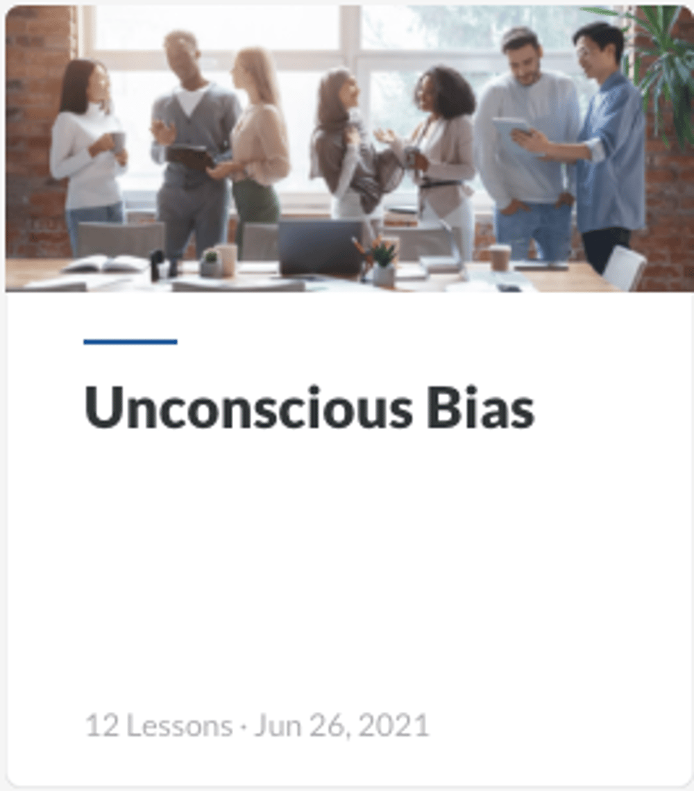 Unconscious bias course tile