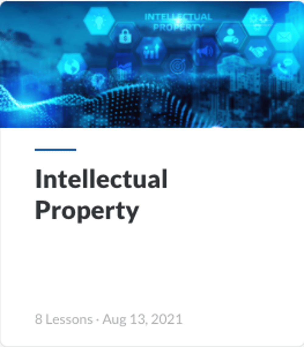 Intellectual property course tile training 